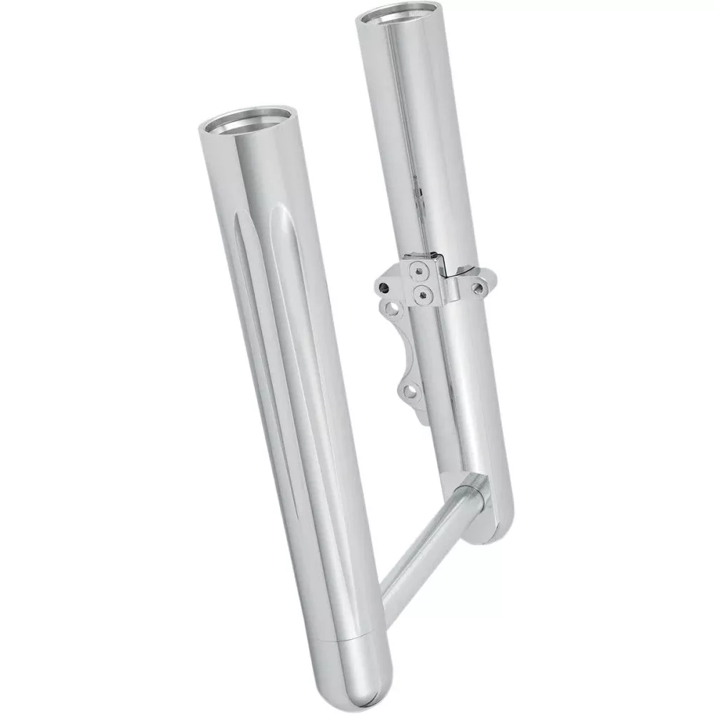 00-07 for Harley FLT Hot Legs Fork Legs Dual Disc Deep Cut Chrome 06-512