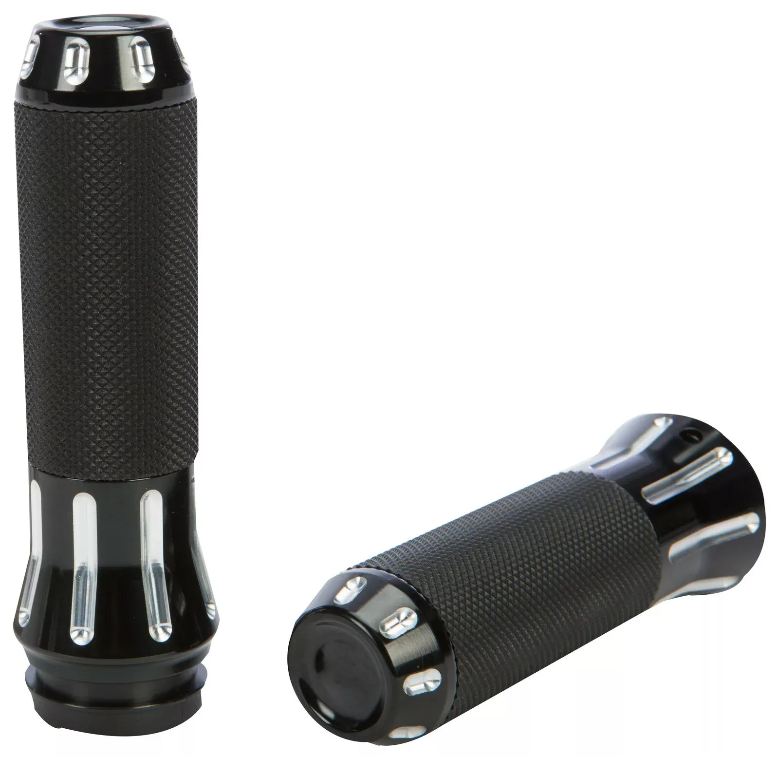 08-'19 for Harley FLHR HARDDRIVE Venom Grips Black Contrast Cut Tbw 820-54809