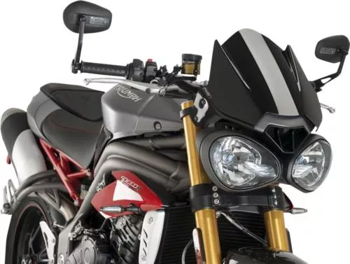 16-'20 for Triumph Speed Triple R 1050 PUIG Windscreen Naked New Gen Sport Black