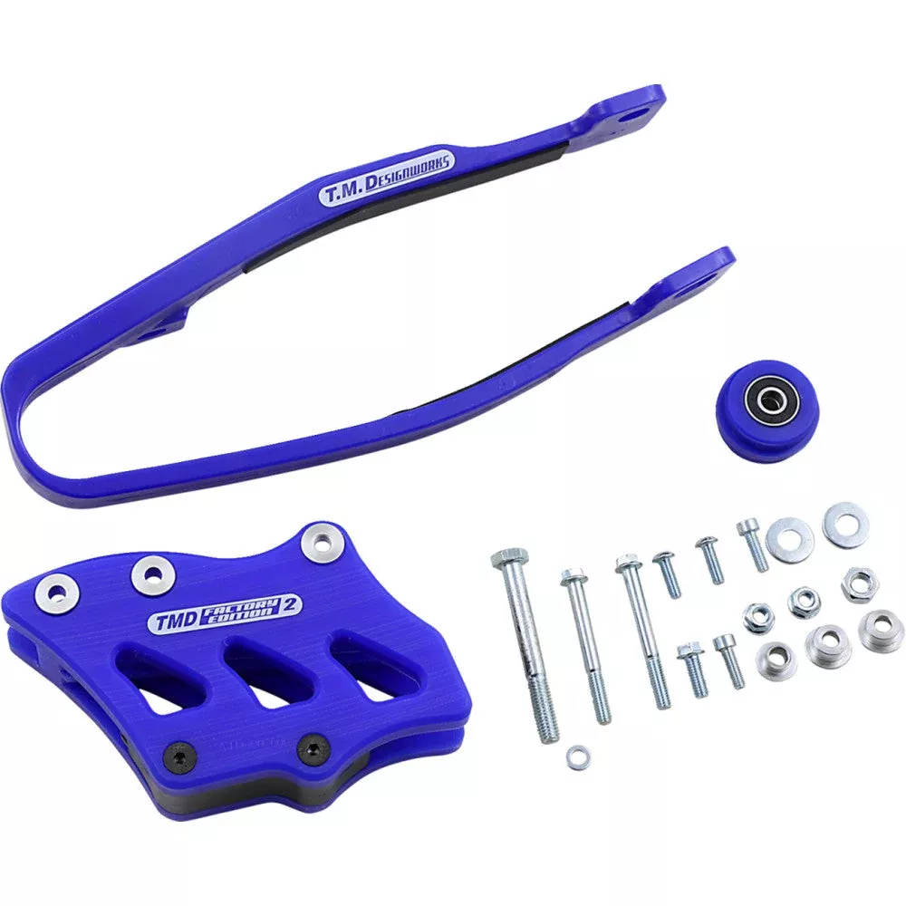 2002-2007 for Yamaha YZ 250 T.M. DESIGNWORKS Chain Guide /Slider Blue YCP-OR3-BU