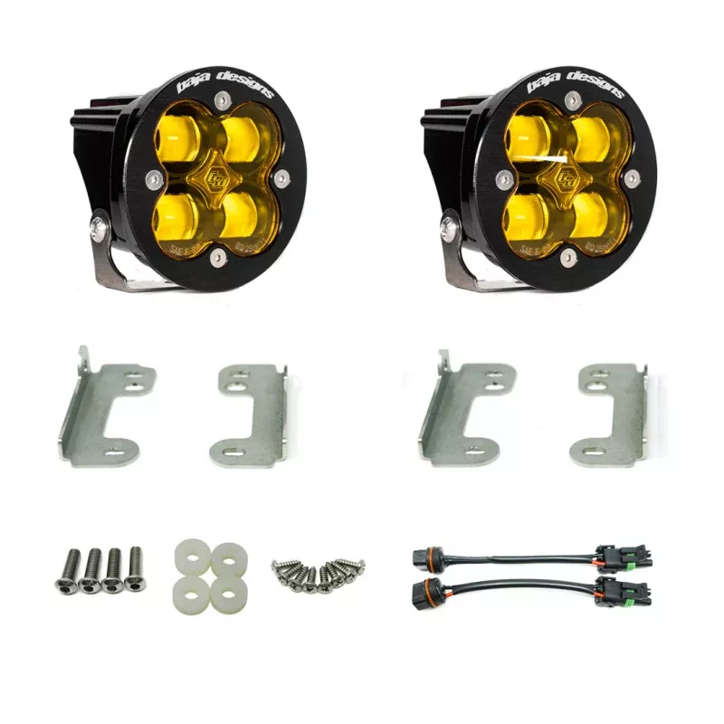 Baja Designs Fog Pocket Light Kit Amber - Jeep Wrangler JK Rubicon 2007-2018