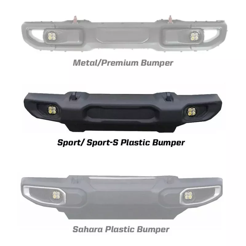 Baja Designs Pro Fog Pocket Kit - Jeep Wrangler JL 2018+