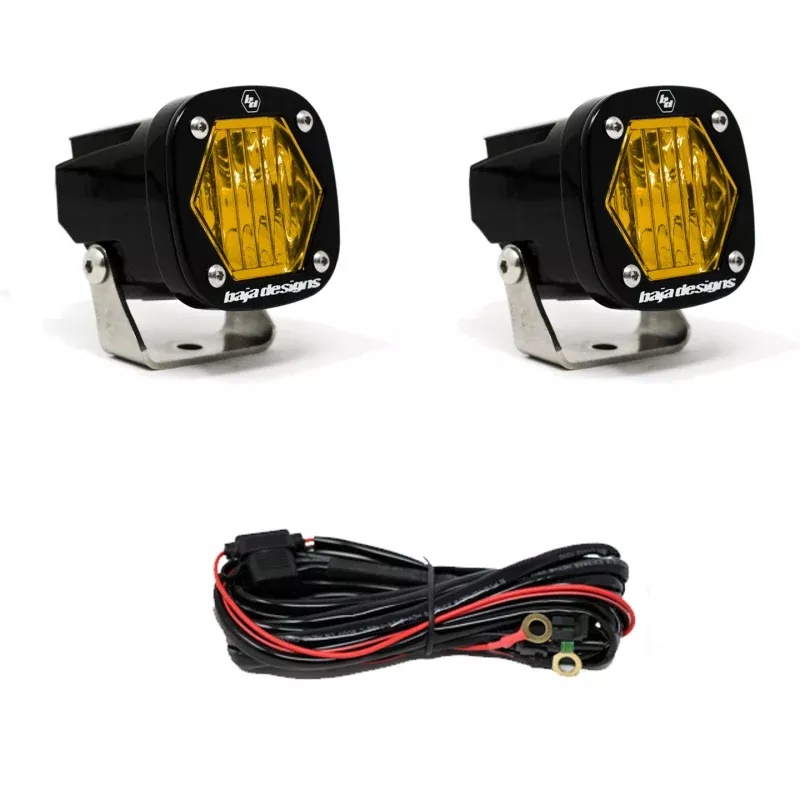 Baja Designs S1 Light Pod Pair - Wide Cornering Amber