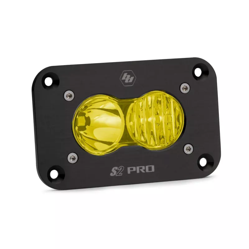 Baja Designs S2 Pro Flush Mount Light Pod - Driving/Combo Amber