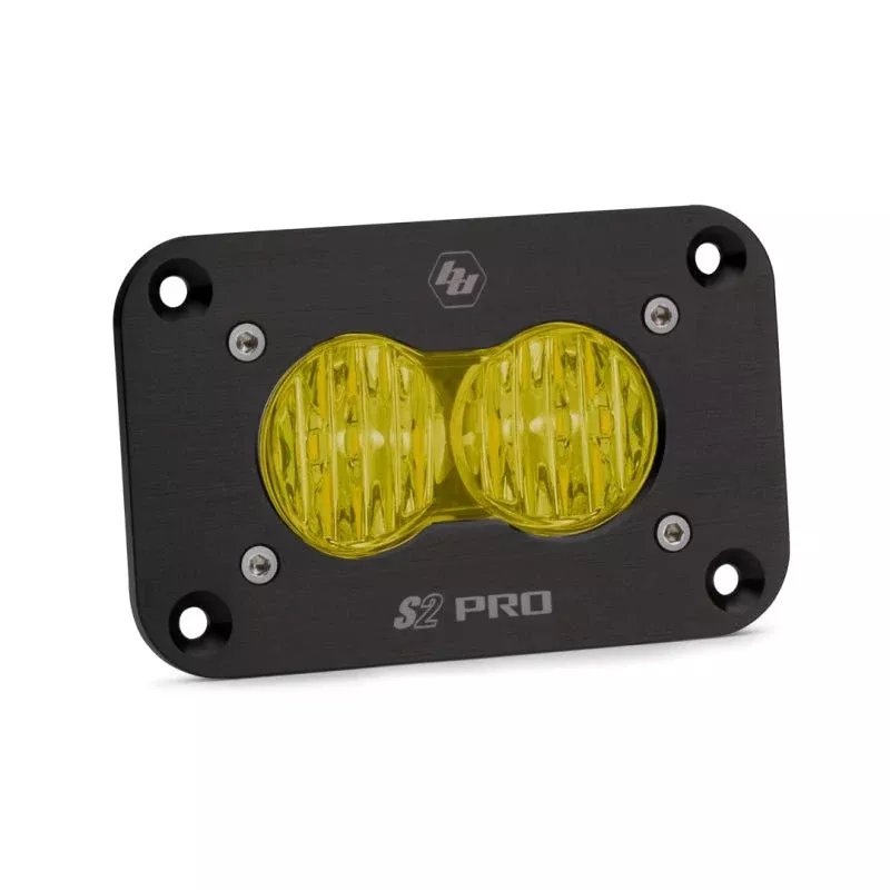 Baja Designs S2 Pro Flush Mount Light Pod - Wide Cornering Amber