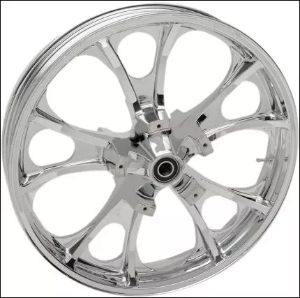 Coastal Moto Chrome Largo 3D 21" Front Cast Wheel Only Harley 08-25 Non ABS