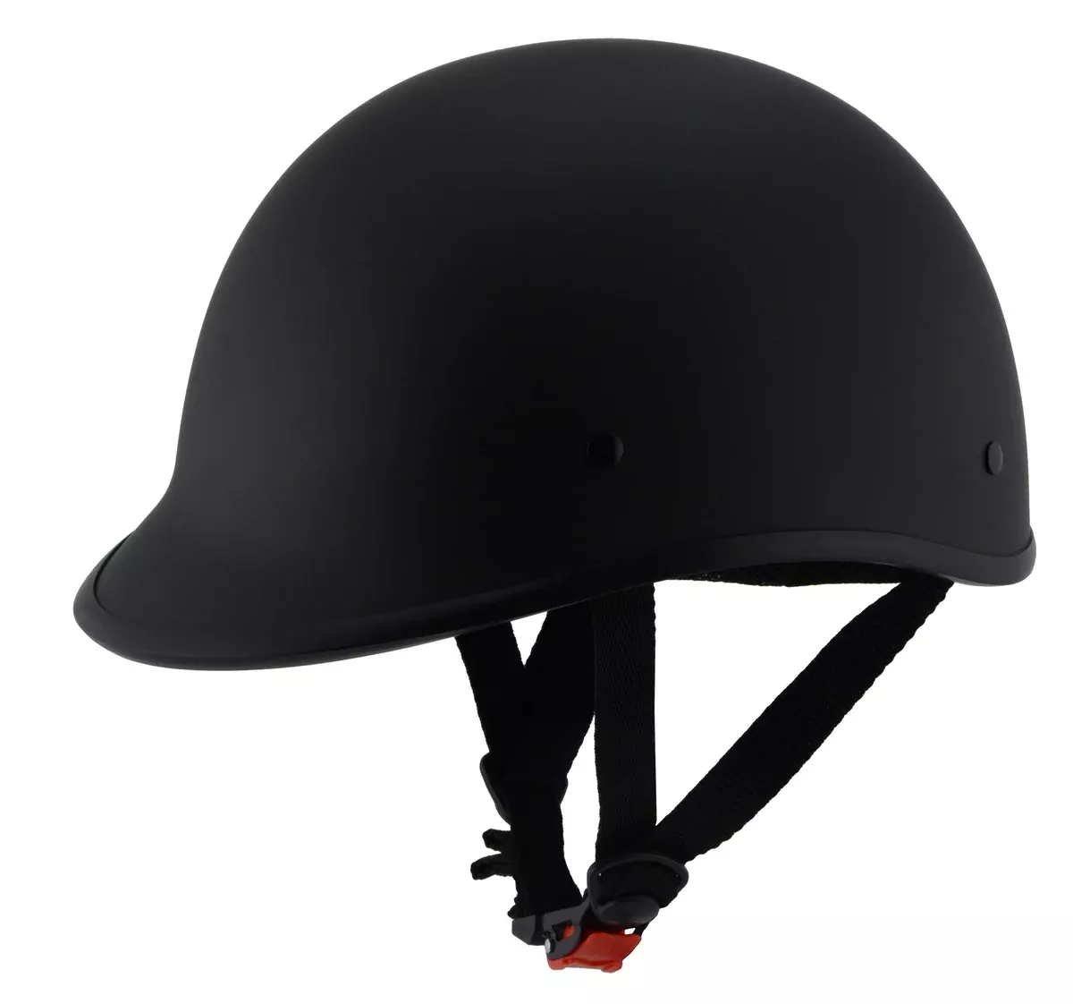 Milwaukee Performance Helmets MPH9860N Derby Novelty Matte Black Half Helmet