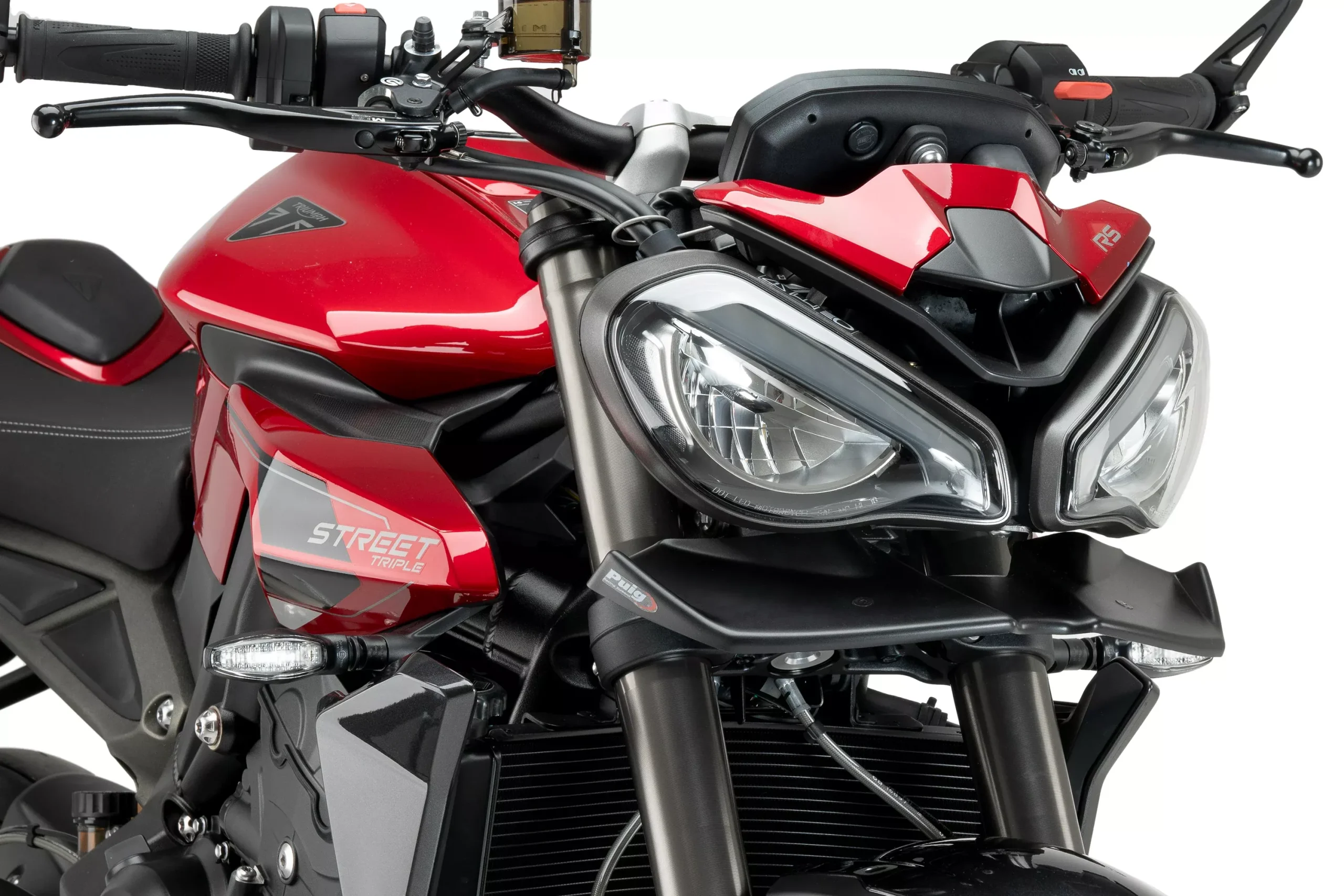 Puig Downforce Naked Front Spoilers Triumph Speed Triple 1200 RS 2021-
