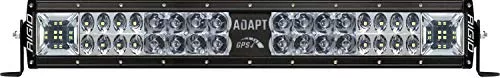 Rigid Industries 260413 Adapt E-Series Led Light Bar 20 Inch - Has Built in GPS Guided Adapt Mode Lighting or 3 Optic Zones - Scene, Driving, Spot Beams.